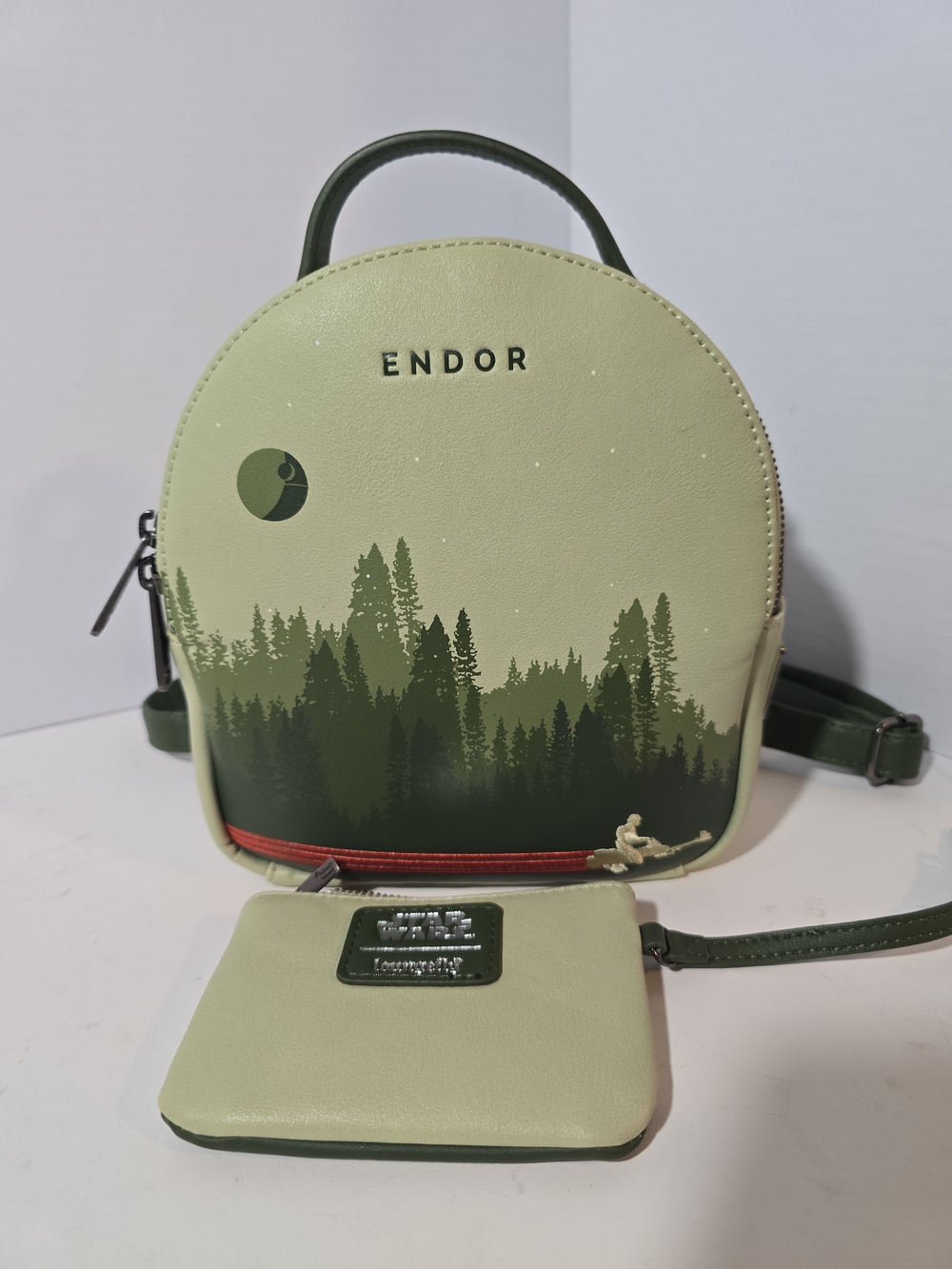 Loungefly Star Wars Endor Forest Moon Convertible Coin Pouch / Mini Back Pack